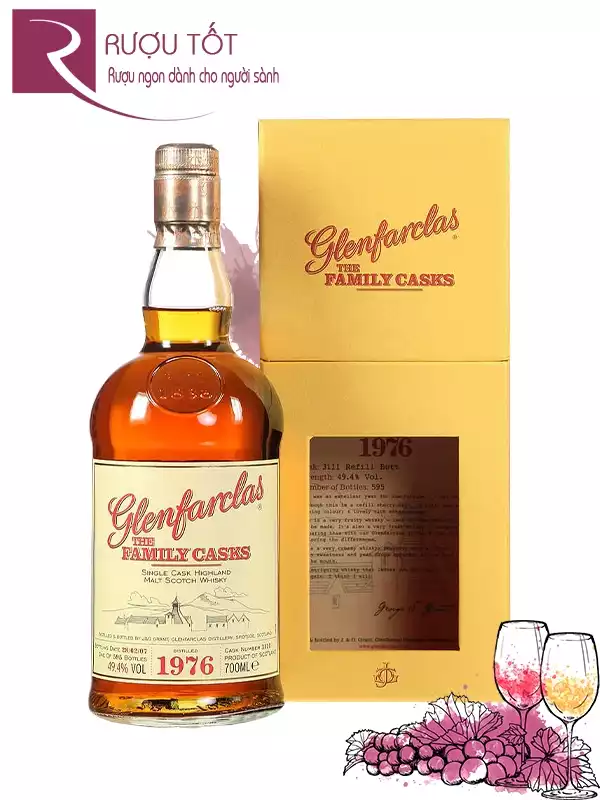 Rượu Glenfarclas 1976 Family Casks