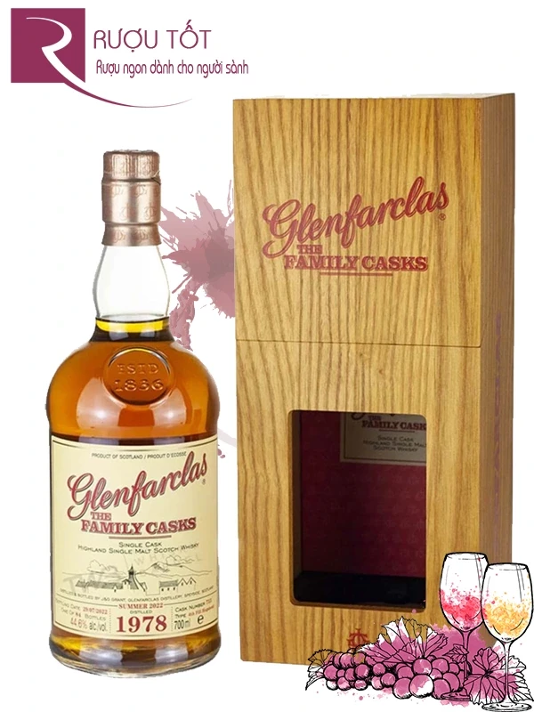 Rượu Glenfarclas 1978 Family Casks Summer 2022 Cask 755