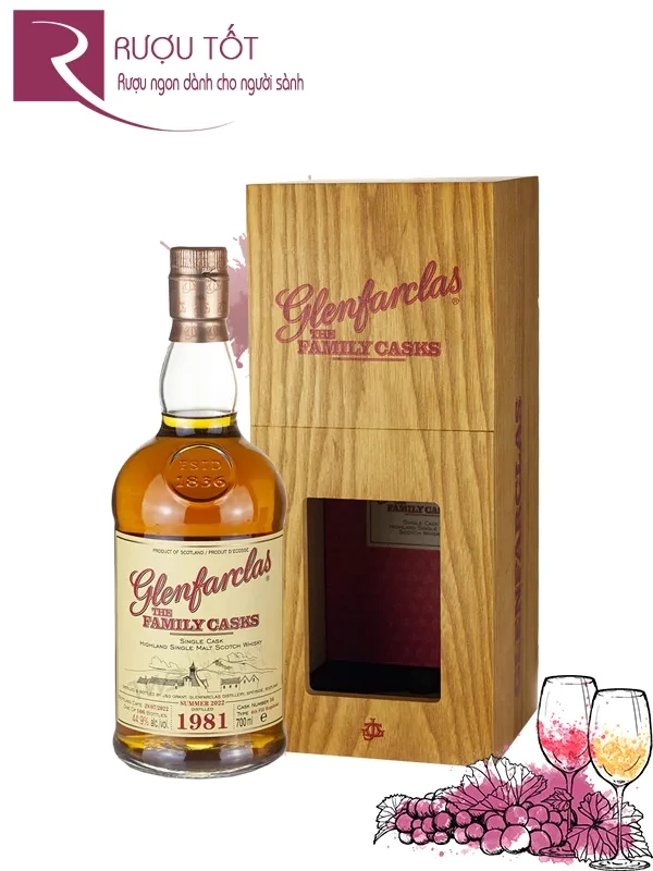 Rượu Glenfarclas 1981 Family Casks 44,9%