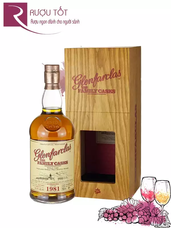 Rượu Glenfarclas 1981 Family Casks 44,9%