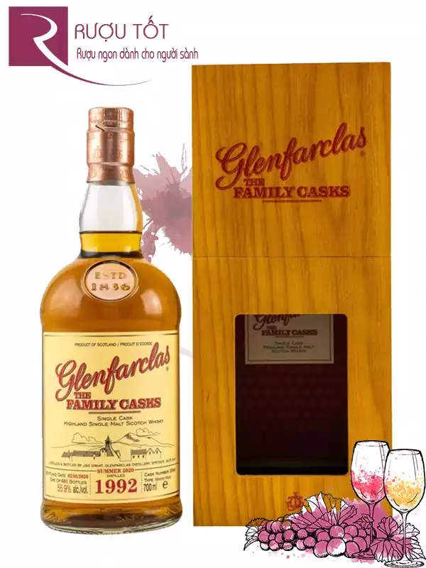 Rượu Glenfarclas 1992 Oloroso Sherry 2904