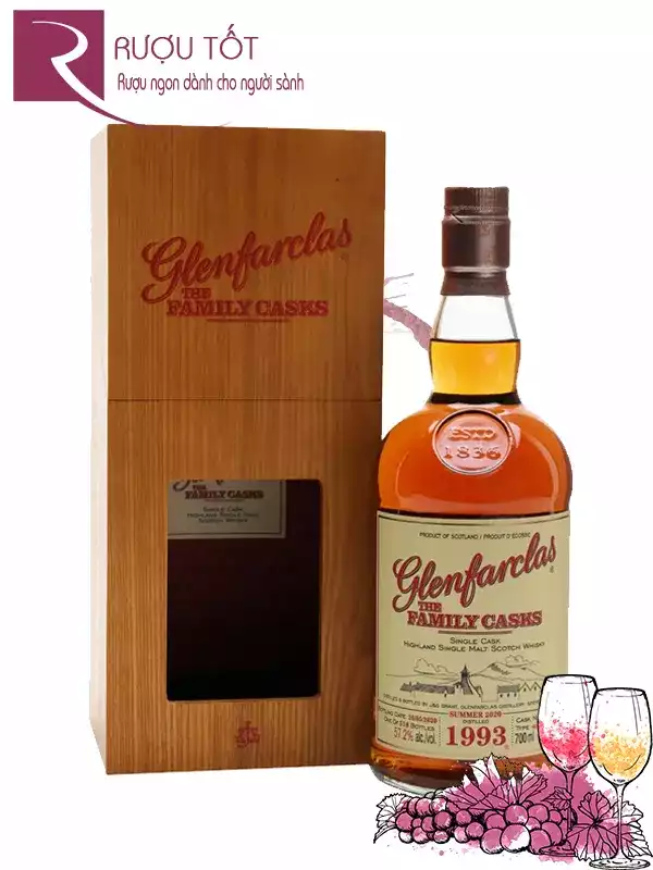 Rượu Glenfarclas 1993 Family Casks 57,2%