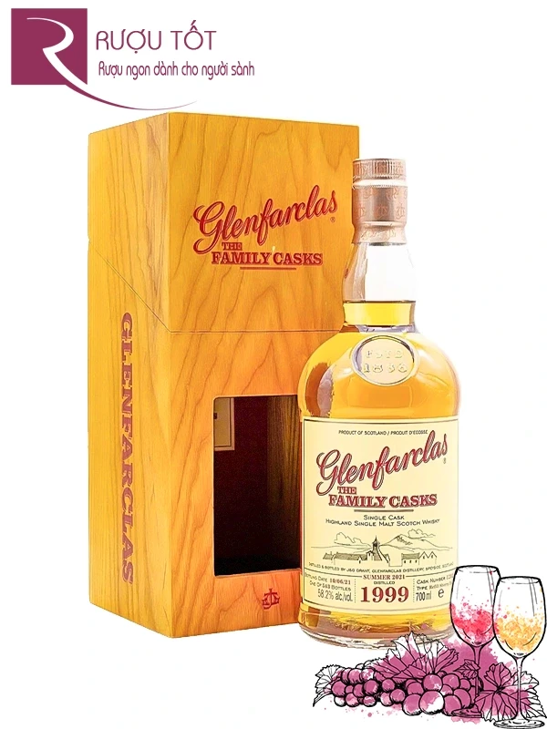 Rượu Glenfarclas 1999 Summer 2022 Sherry Butt 5212