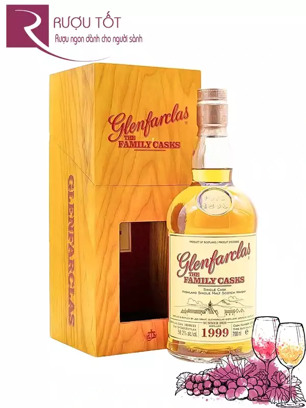 Rượu Glenfarclas 1999 Summer 2022 Sherry Butt 5212