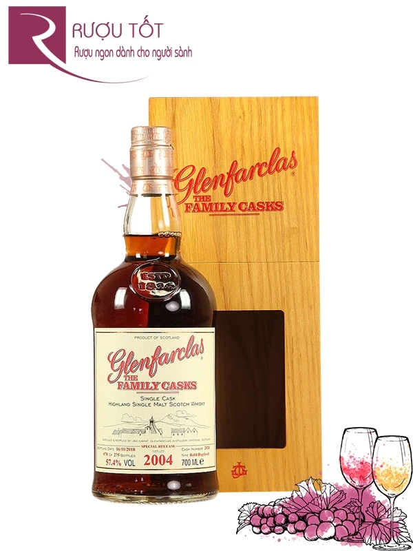 Rượu Glenfarclas 2004 Family Casks