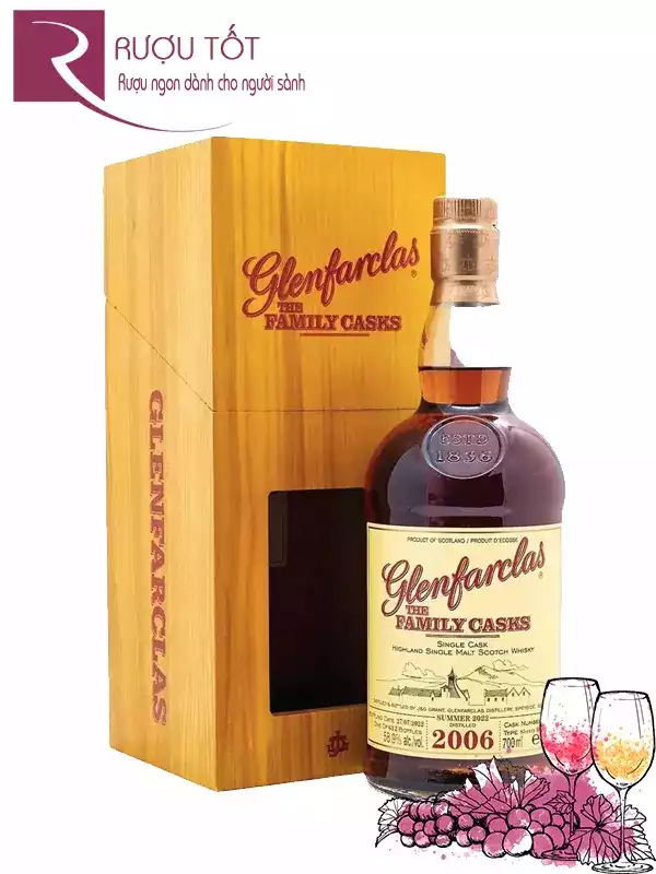 Rượu Glenfarclas 2006 Family Cask 58%