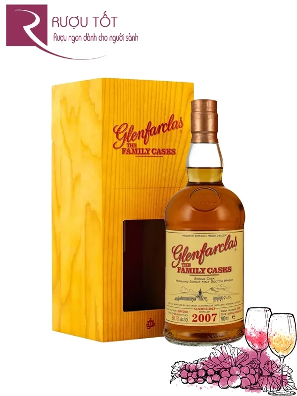 Rượu Glenfarclas 2007 Family Casks 60,1%