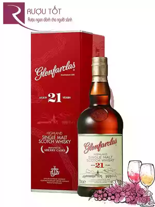 Rượu Glenfarclas 21 Years Old Single Malt Scotch Whisky