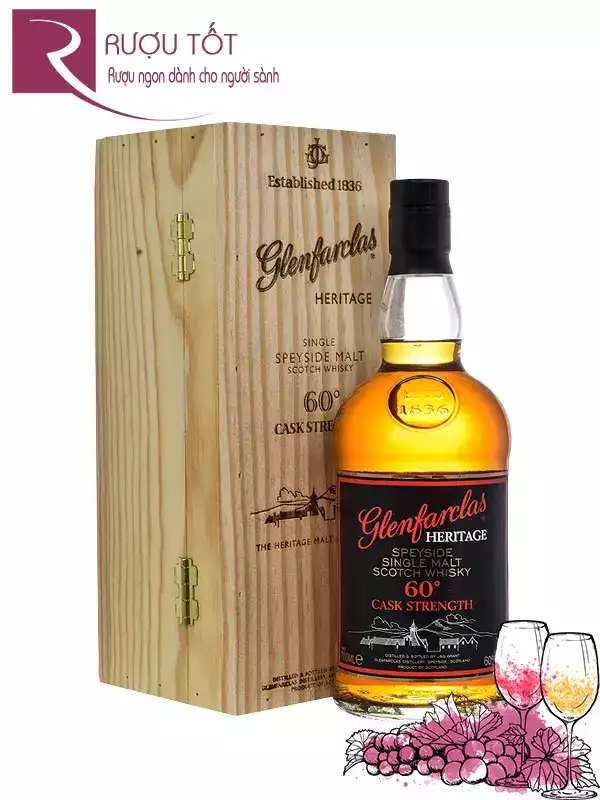 Rượu Glenfarclas Heritage 60 Cask Strength