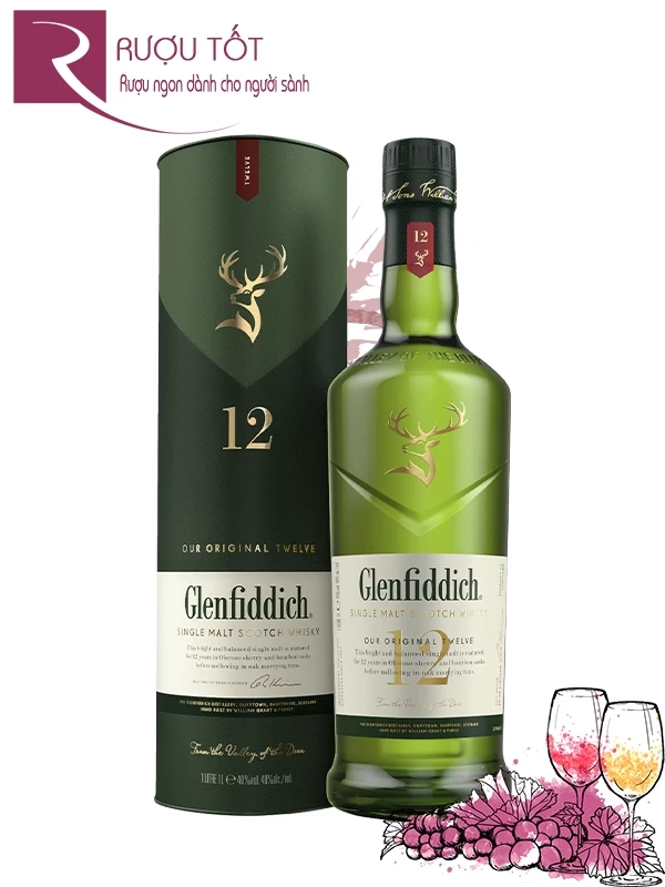 Rượu Glenfiddich 12 1L Single Malt