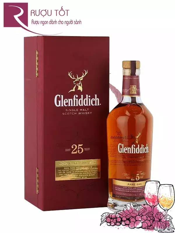 Rượu Glenfiddich 25 Rare Oak