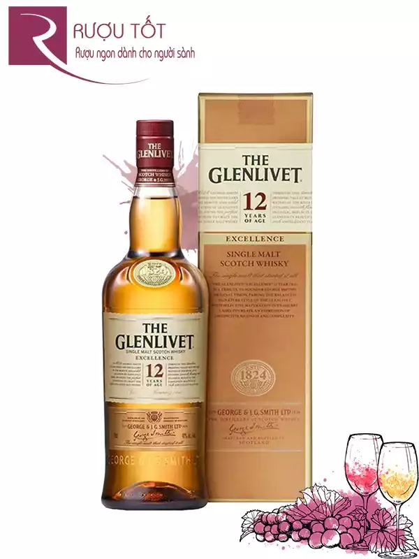 Rượu Glenlivet 12 Excellence 40%