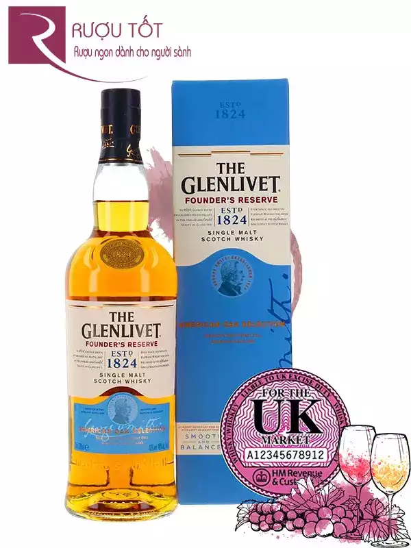 Rượu Glenlivet 1824 UK Founder's Reserve