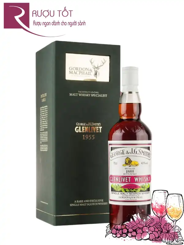 Rượu Glenlivet 1955 GM 700ml 43% Scotland
