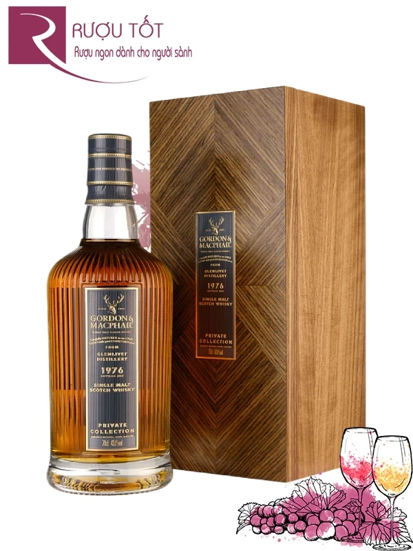 Rượu Glenlivet 1976 Private Collection Gordon And Macphail