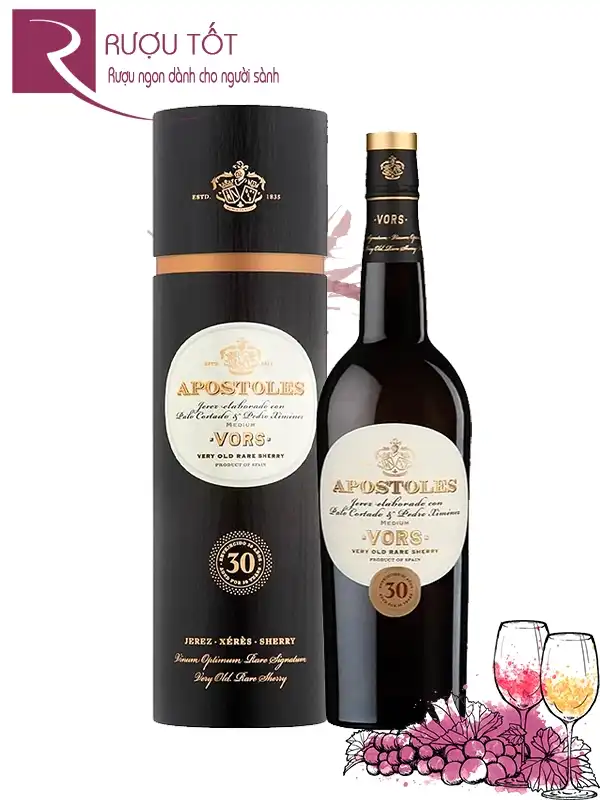Rượu Apostoles Palo Cortado Gonzalez Byass 30 năm