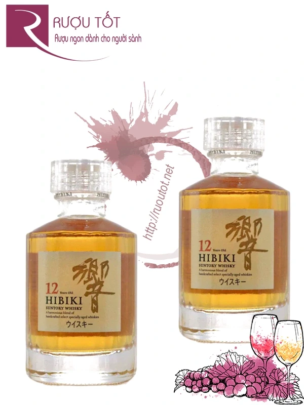 Rượu Hibiki 12 50ml