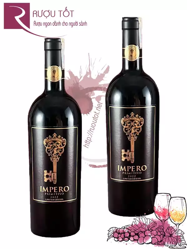 Rượu vang Impero Limited Edition Primitivo IGT - Nhãn đen