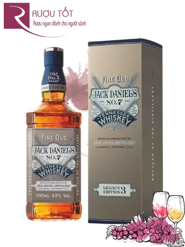 Rượu Jack Daniel's No 7 Legacy Edition 3 43% 700ml