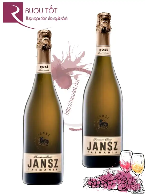 Rượu Vang Nổ Hồng Jansz Tasmania Premium Cuvee Rose