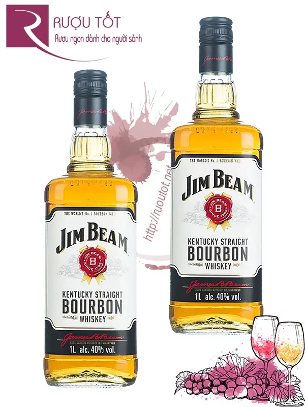 Rượu Jim Beam 1L White Label