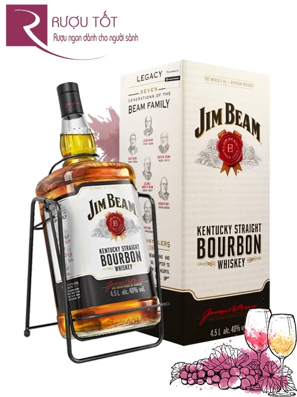 Rượu Jim Beam 4 5l