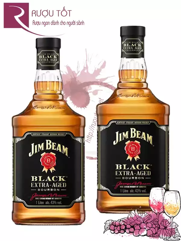 Rượu Jim Beam Black 1L