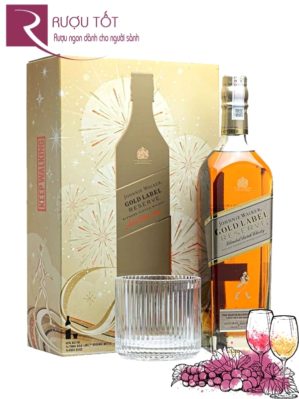 Johnnie Walker Gold Label Hộp Quà Tết 2025