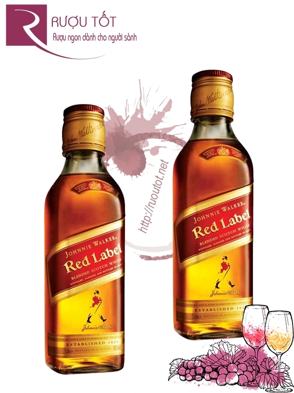 Rượu Johnnie Walker Red Label 5cl