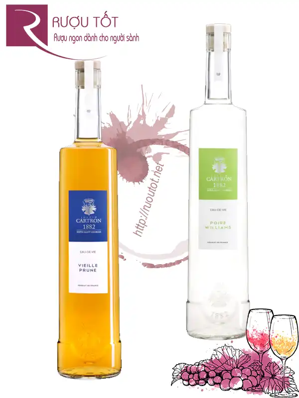 Rượu Joseph Cartron Eau de Vie Vieille Prune - Poire Williams