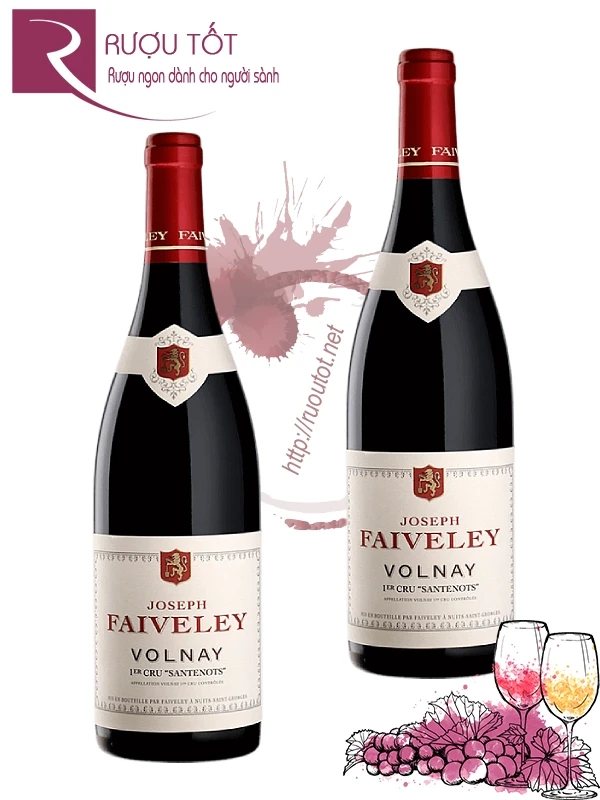 Rượu Joseph Faiveley "Les Santenots" Volnay Premier Cru 14,5% 750ml