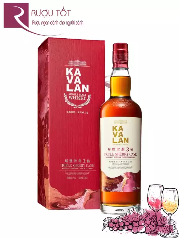 Rượu Kavalan Triple Sherry Cask 40%