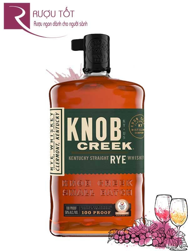 Rượu Knob Creek Bourbon Rye 750ml