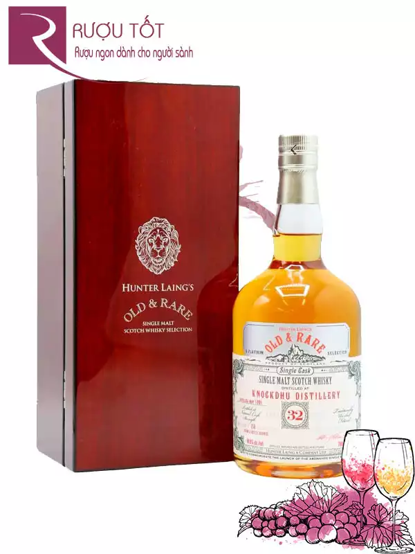 Rượu Old And Rare Knockdhu Distillery 31, 1991