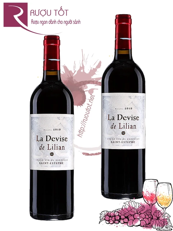 Rượu vang La Devise de Lilian Saint Etesphe Thượng hạng