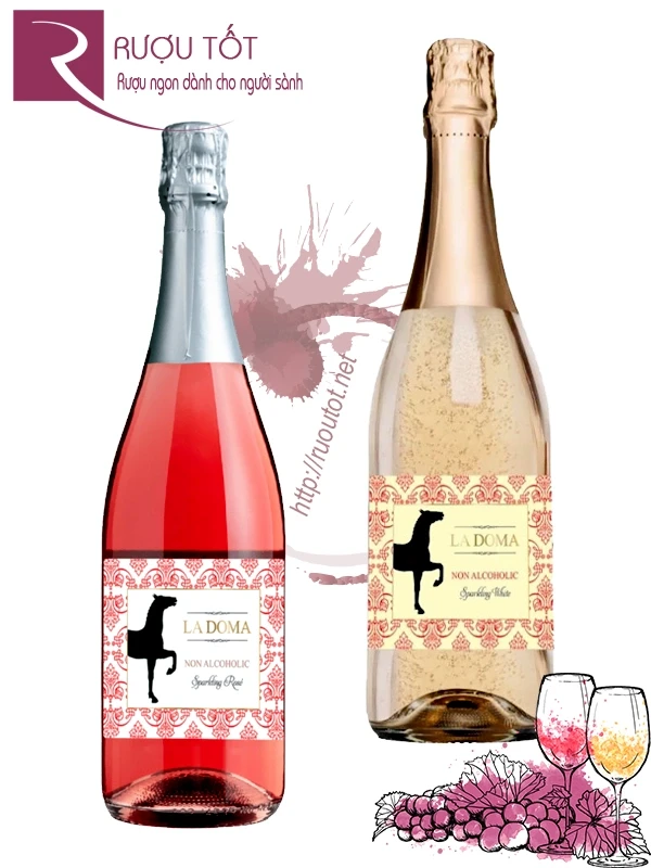 Vang nổ La Doma Non Alcoholic Rose - White 0%