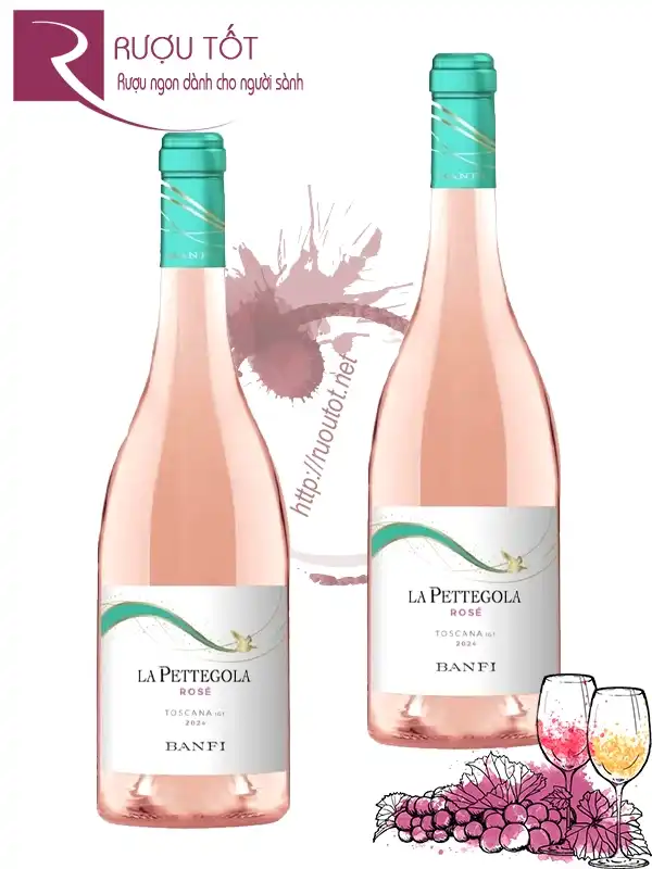 Rượu vang La Pettegola Rose Banfi Toscana