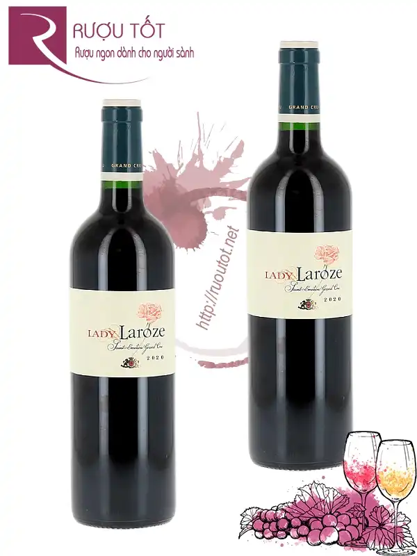 Rượu Lady Laroze - Second Wine of Château Laroze 13% 750ml