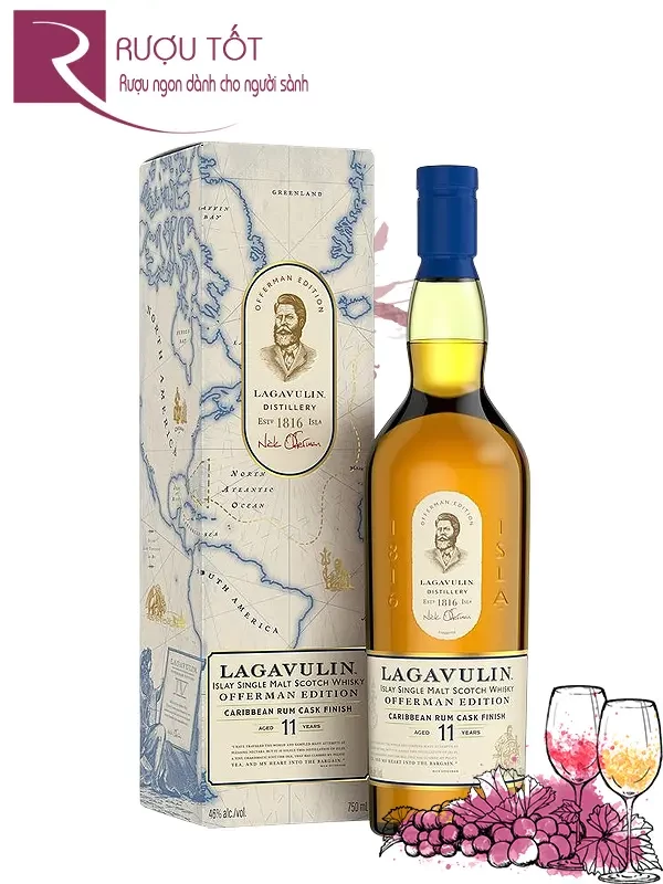 Rượu Lagavulin 11 Year Offerman Edition Finished in Caribbean Rum Cask