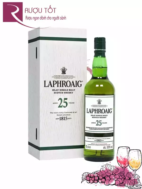 Rượu Laphroaig 25 Years Old Cask Strength