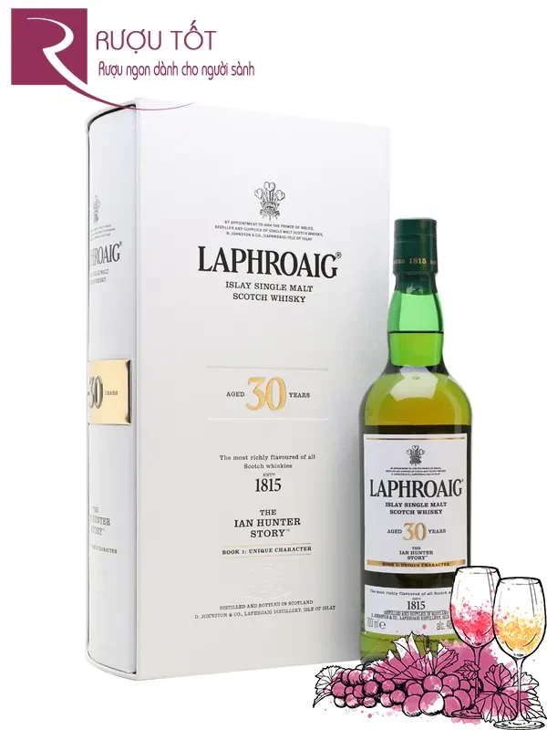 Rượu Laphroaig 30 Ian Hunter Book 1 46,7%