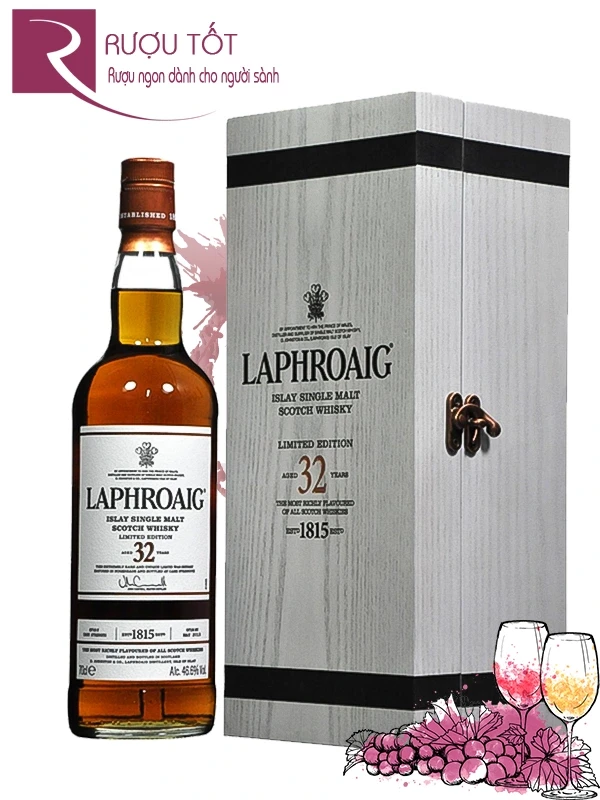 Rượu Laphroaig 32 YO 200th Anniversary Limited Edition