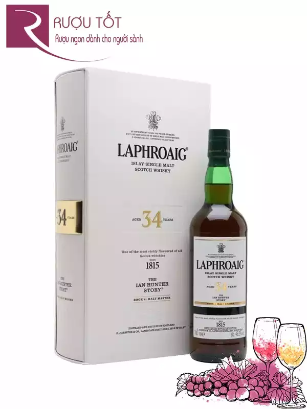 Rượu Laphroaig 34 Ian Hunter Book 4 46,2%