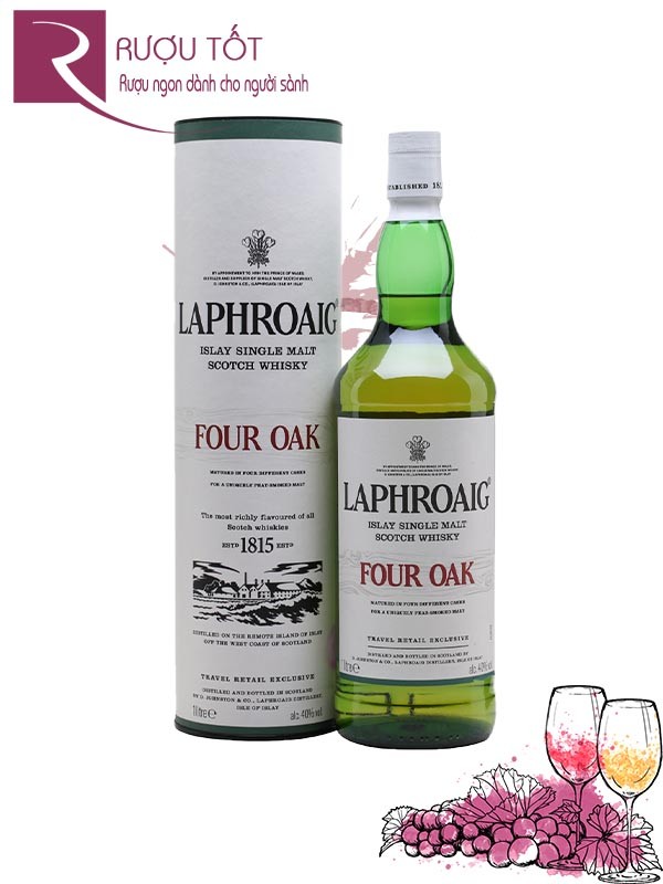 Rượu Laphroaig Four Oak 1000ml chính hãng