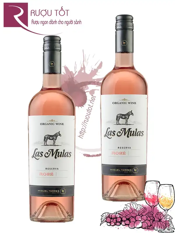 Vang Hồng Las Mulas Reserva Rose Central Valley Miguel Torres