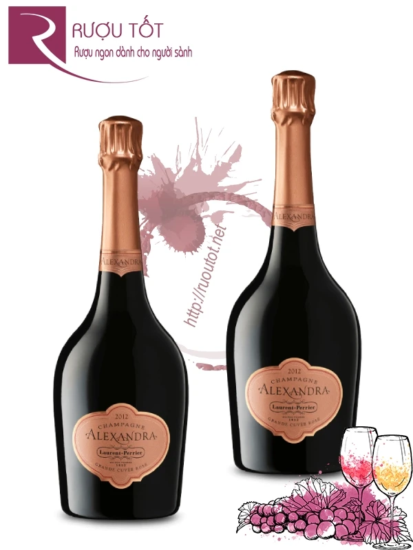 Rượu Laurent Perrier Alexandra Rose 2012 750ml