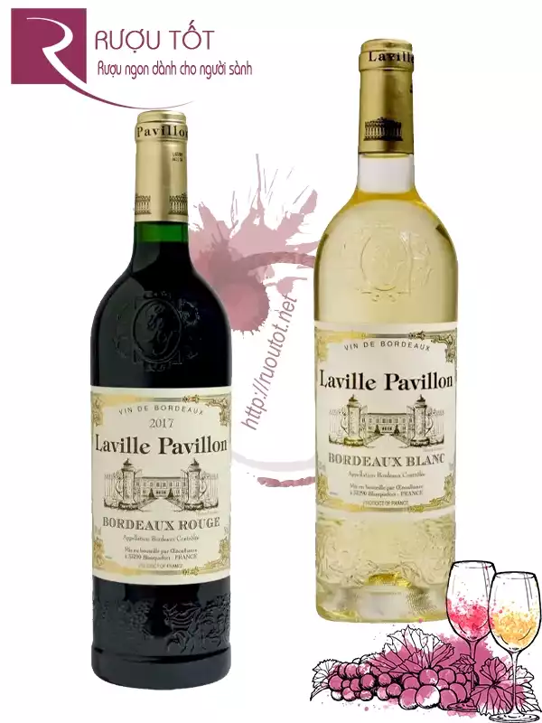 Rượu vang Laville Pavillon Bordeaux Red - White