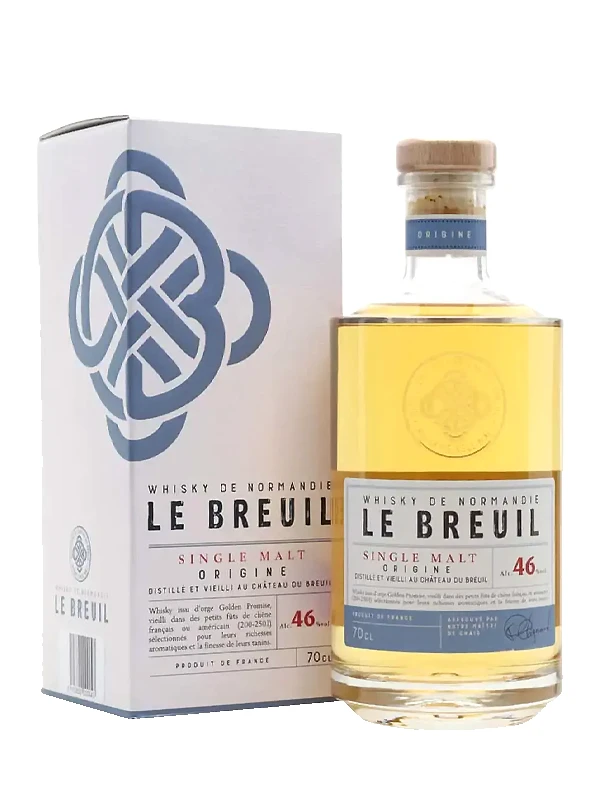 Rượu Le Breuil Origine Single Malt Whisky de Normandien 46%