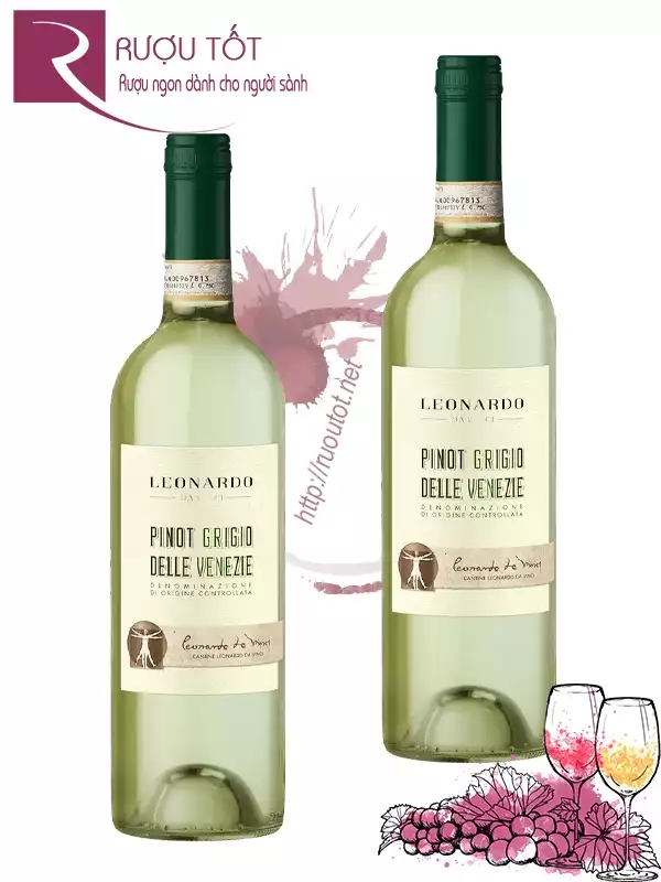 Vang Ý Leonardo da Vinci Pinot Grigio Delle Venezie