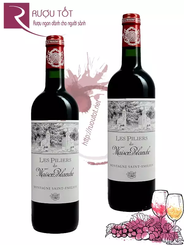 Rượu vang Les Piliers de Maison Blanche Montagne Saint Emilion